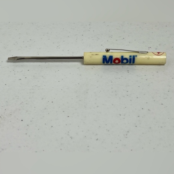 VTG Mobil Hasco Oil Co Advertising Long Beach CA Flathead Screwdriver - Picture 2 of 10
